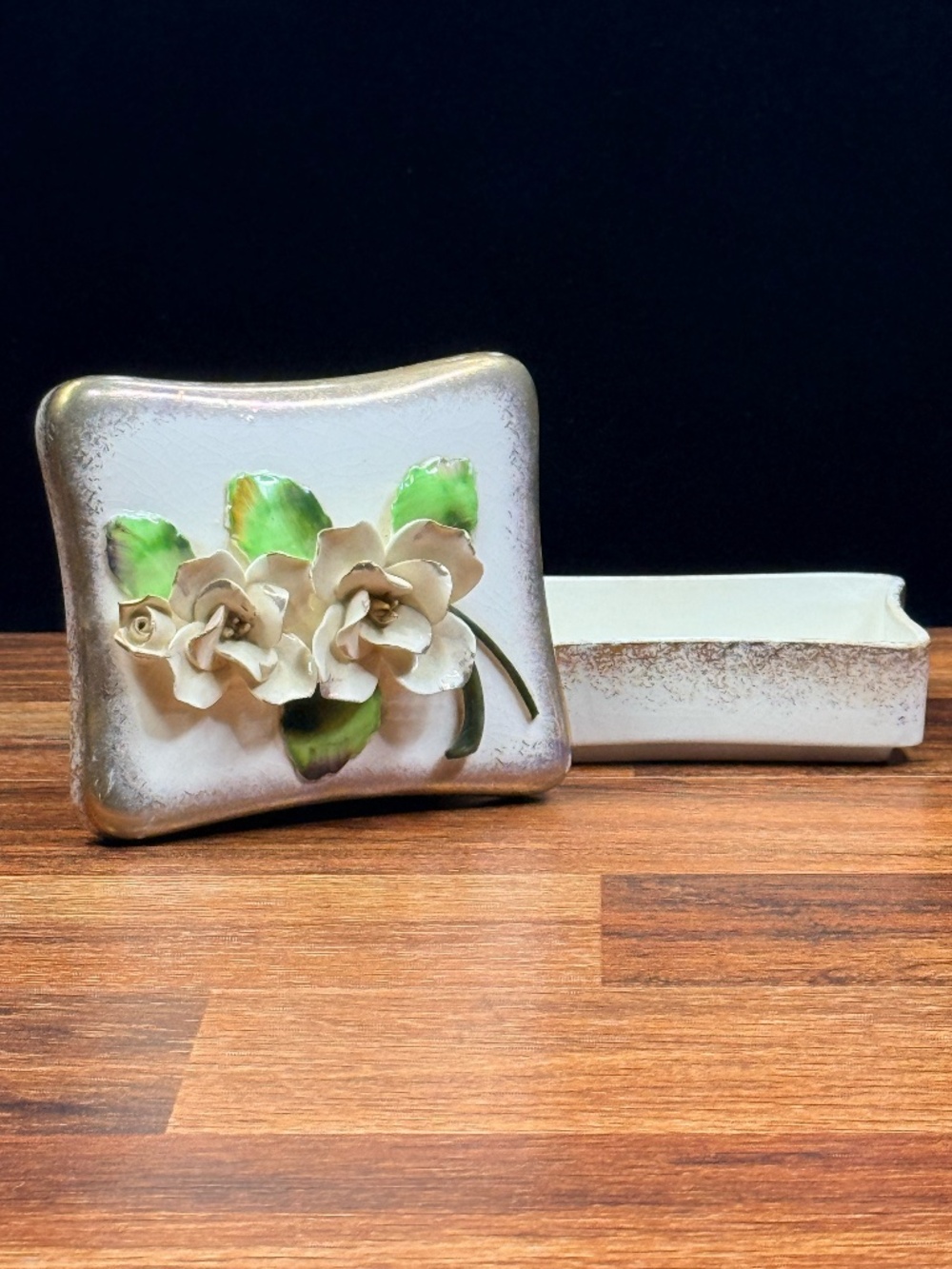 LEFTON Floral Lidded Dish